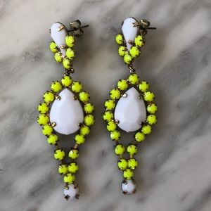 Pair of neon drop earrings